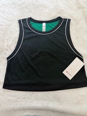 lululemon athletica Black Tank Top with Green Lining